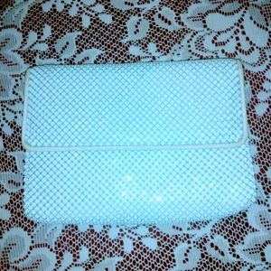 VINTAGE 80'S WHITE CHAINMAIL BAG